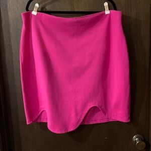 *4/$20* Sammy B Vibrant Pink Asymmetrical Skirt size XXL